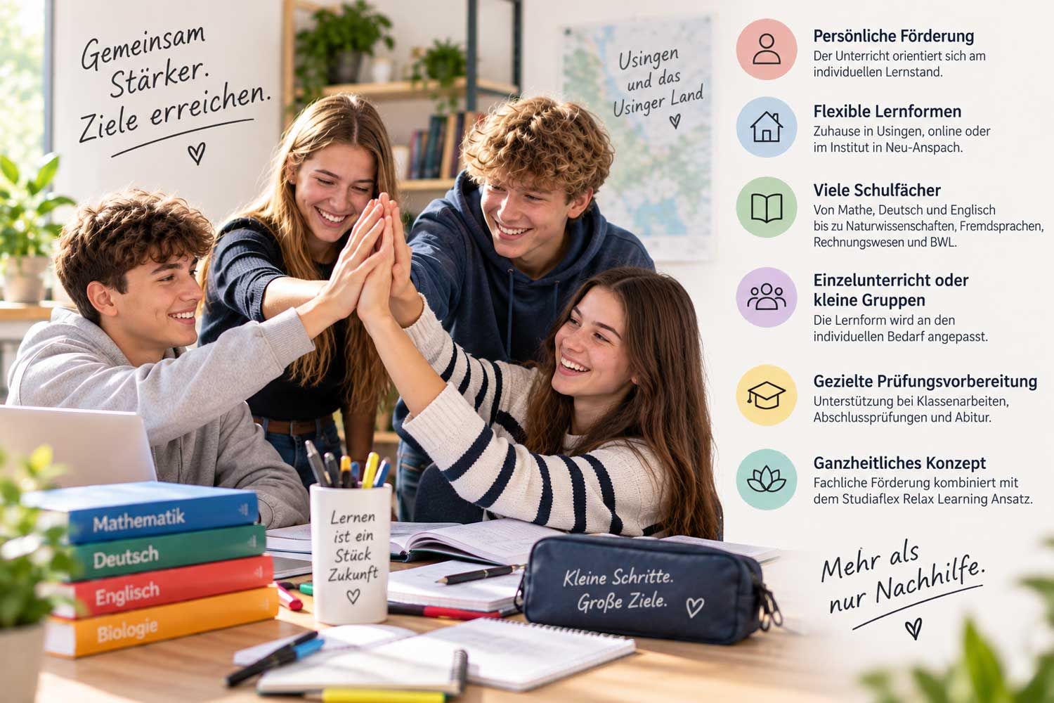Prüfungsvorbereitung Klassenarbeiten Abschlussprüfungen Abitur Usingen Nachhilfe