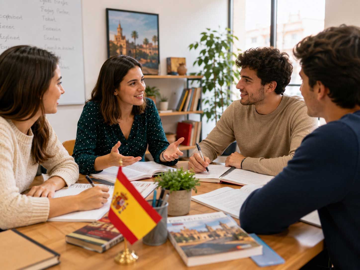 Spanischunterricht in kleiner Lerngruppe